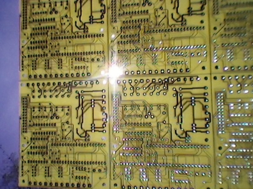 płytka sterownika mikroprocesorowego - formatka produkcyjna
